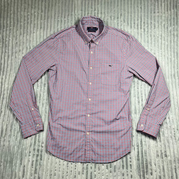 Vineyard Vines Performance Slim Fit Tucker Button Down Shirt Men's M Preppy Date - Picture 3 of 16
